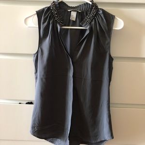 Great condition. H&M gray blouse